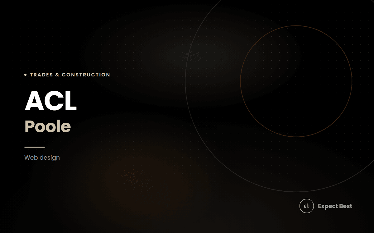 ACL Poole, a web design case study by Expect Best