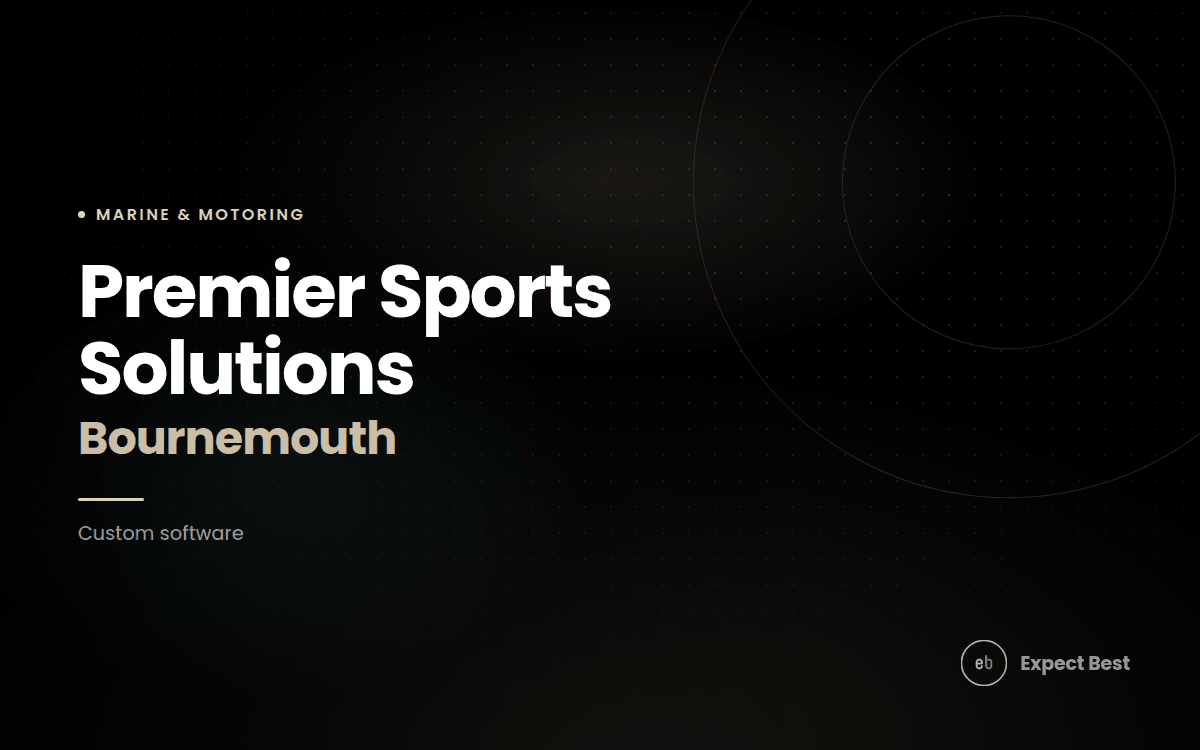 Premier Sports Solutions, a custom software case study by Expect Best